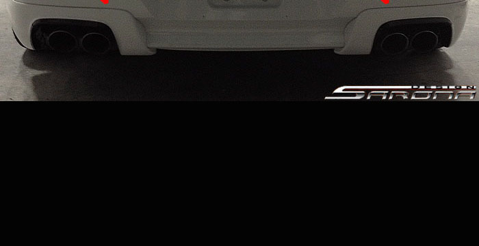 Custom BMW 6 Series  Coupe & Convertible Rear Lip/Diffuser (2008 - 2010) - $750.00 (Part #BM-037-RA)